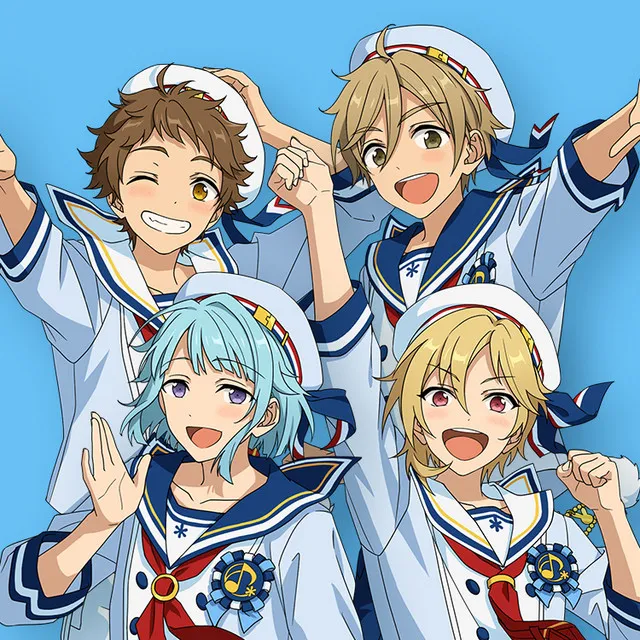 Ra*bits/仁兎なずな(CV.米内佑希)、天満光(CV.池田純矢)、真白友也(CV.比留間俊哉)、紫之創(CV.高坂知也)