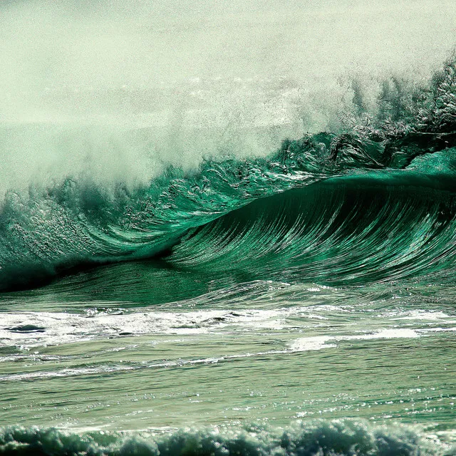 Olas ondulantes del océano