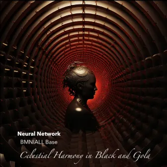 Celestial Harmony in Black and Gold by Neural Network