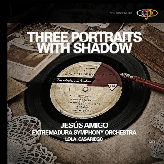 Three Portraits with Shadow by Unknown Artist