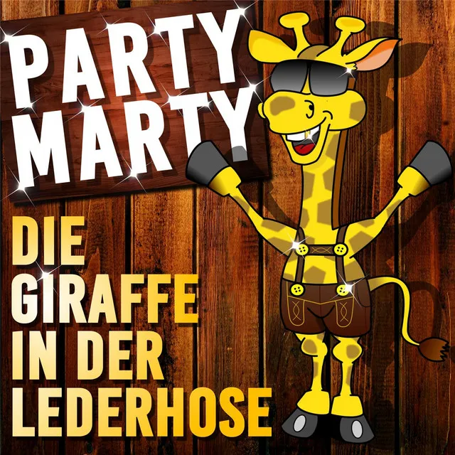 Die Giraffe in der Lederhose