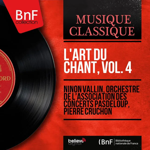 L'art du chant, vol. 4 (Recorded in 1956, Mono Version)