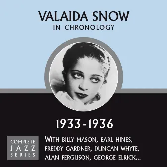 Complete Jazz Series 1933 - 1936 by Valaida Snow