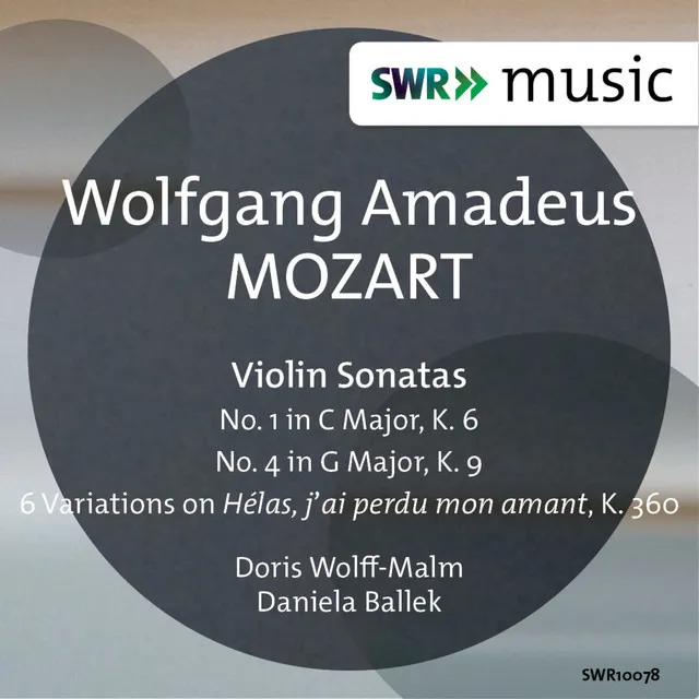 Violin Sonata No. 1 in C Major, K. 6: IV. Allegro molto