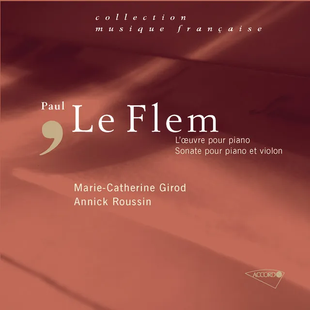 Le Flem-Oeuvres pour piano-Sonate pour piano et violon