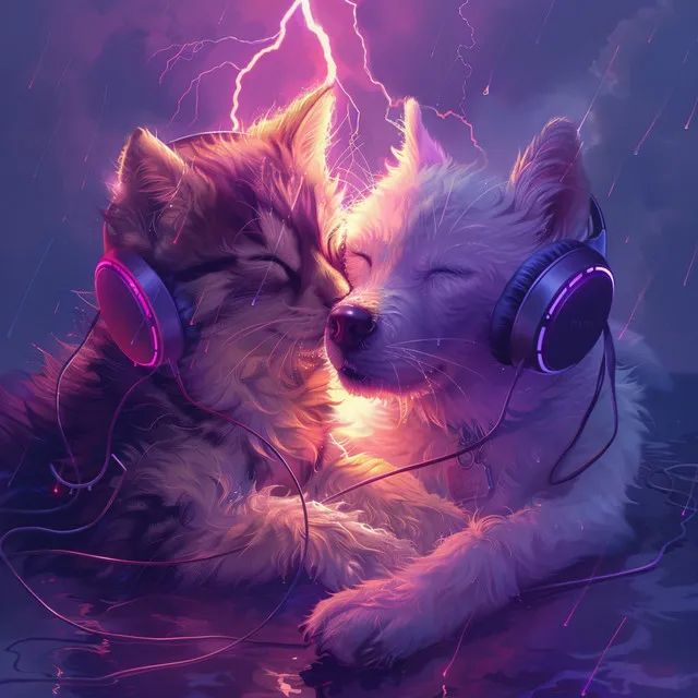 Calming Thunder: Pets Relaxation Melodies