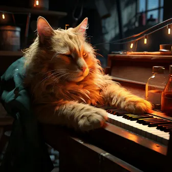 Fantasías Felinas: Tiempo De Tocar El Piano Para Aventuras Increíbles by Música Ambiental para Bares