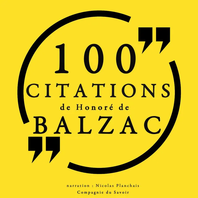 Chapter 1 & Chapter 2.1 - 100 citations d'Honoré de Balzac