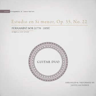 Estudio en Si Menor, Op. 35, No. 22 (Arr. Javier Salvador for Guitar Duo) by Javier Salvador