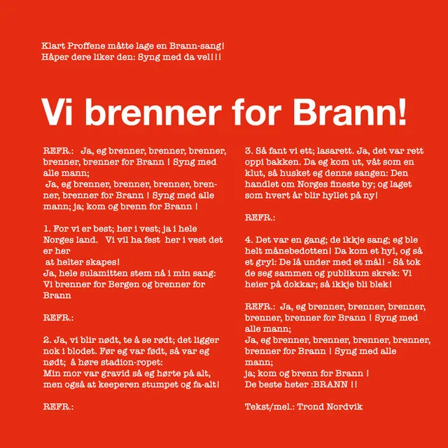 Vi brenner for Brann