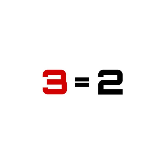 3 = 2