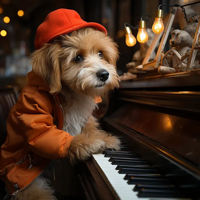 Coro Canino Juguetón En Piano