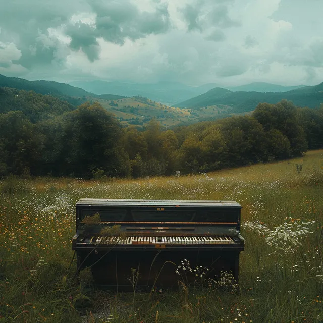 Eco De La Tormenta Suave En El Piano