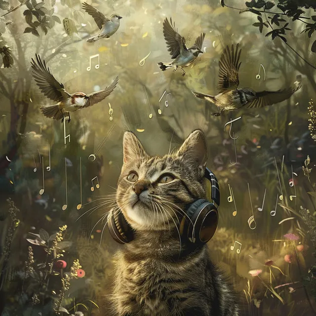 Binaural Birds for Cats: Feline Soothing Sounds - 92 88 Hz