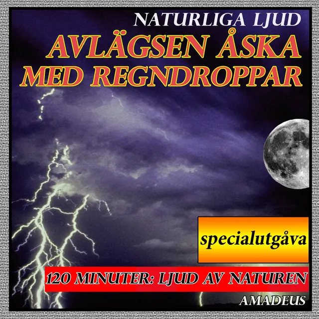 Avlägsen åska med regndroppar: naturliga ljud: specialutgåva