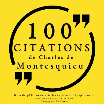 100 citations de Montesquieu (Collection 100 citations) by Montesquieu