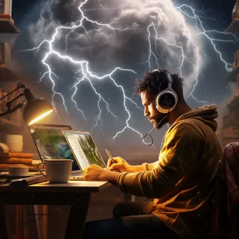 Thunder Productivity: Binaural Work Beats by Co-Working Music Playlist