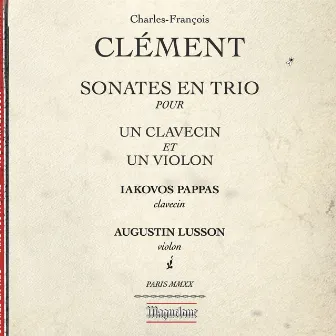 Clément: Sonatas for Violin & Harpsichord by Augustin Lusson