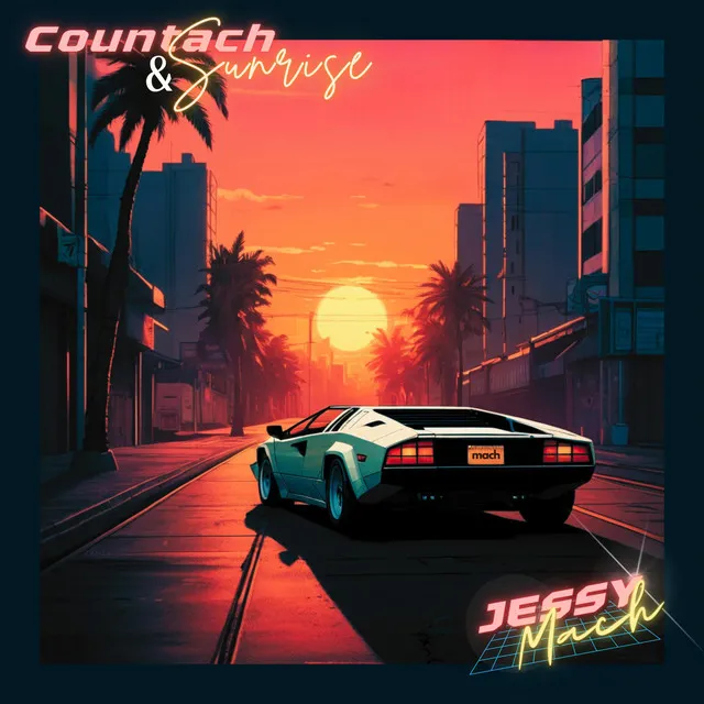 Countach and sunrise