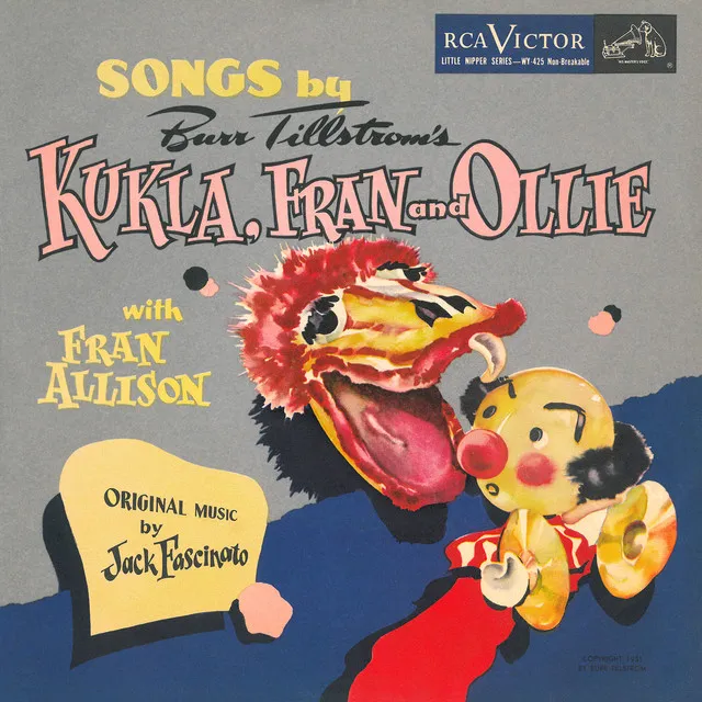 Medley: Here We Are / Mr. K and Mr. O / Hello Cutie (with Fran Allison) - Burr Tillstrom Performing as Kukla and Oliver J. Dragon