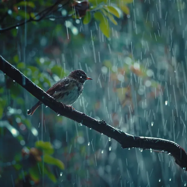 Relaxing Binaural Nature Sounds: Birds and Rain Harmony