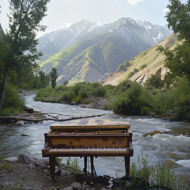 Arrullando Al Bebé Con Un Piano