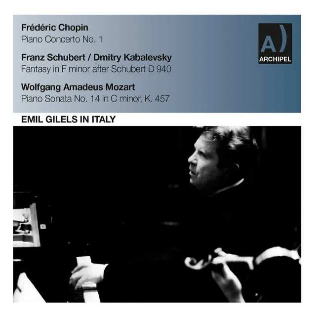 Fantasy in F Minor (after F. Schubert's D. 940): I. Allegro molto moderato - Piu mosso - Tempo I