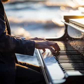 Abrazo Del Océano: Olas De Piano Lavan El Estrés Con Serenidad Salina by Esenciales del piano de jazz