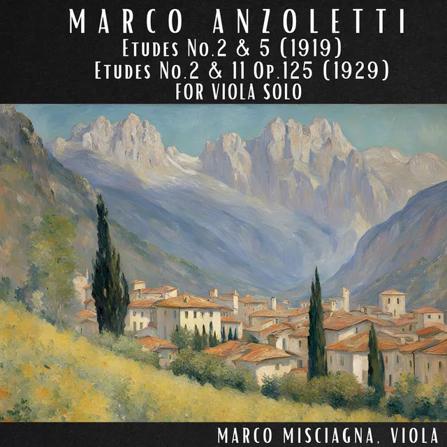 Anzoletti: Four Etudes for Viola Solo