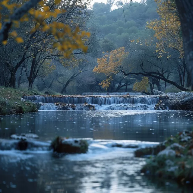 Ambiente De Masaje En El Río: Relajantes Tonos De Agua