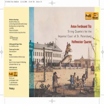 Titz: String Quartets for the Imperial Court of St. Petersburg by Hoffmeister Quartet