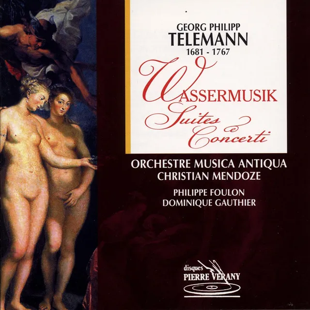 Wassermusik Suite en do majeur pour 2 flûtes, 2 hautbois, basson, cordes & basse continue : Bourrée