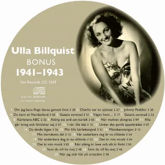 Den Kompletta Ulla Billquist 1941-1943 (Bonus Version) by Ulla Billquist