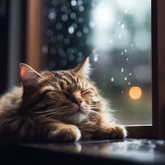 Serenidad Felina Con Lluvia: Sonidos De Lluvia Serena Para Gatos Relajados by Música de gatito