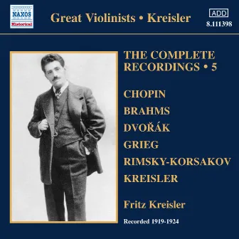 Kreisler: Complete Recordings, Vol. 5 (1919-1924) by Josef Pasternack