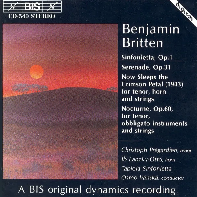 Serenade for Tenor, Horn & Strings, Op. 31: II. Pastoral