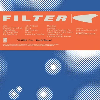 Title Of Record (Expanded Edition) by Filter