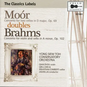 Moór & Brahms: Double Concertos by Li-wei Qin