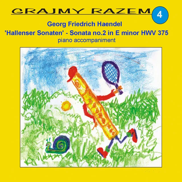 Flute Sonata in E Minor, HWV 375 "Hallenser": I. Adagio - Piano Accompaniment