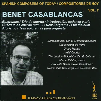 Benet Casablancas (1956) by Edmon Colomer