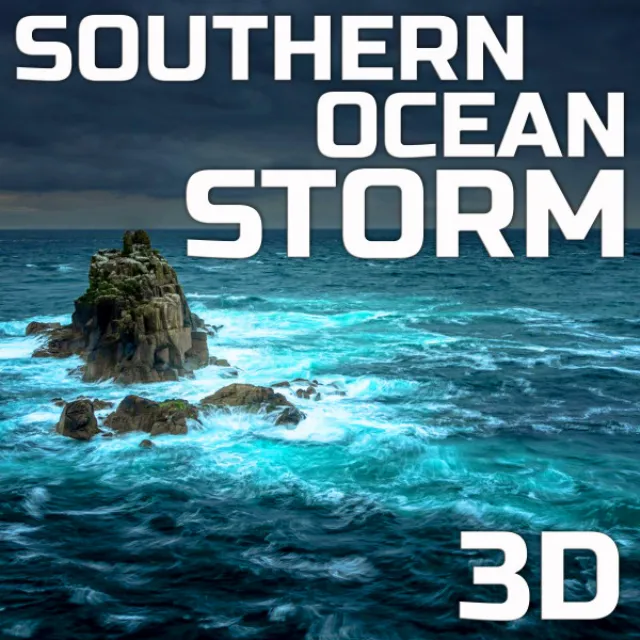 Southern Ocean Storm Nature Sounds - 3D