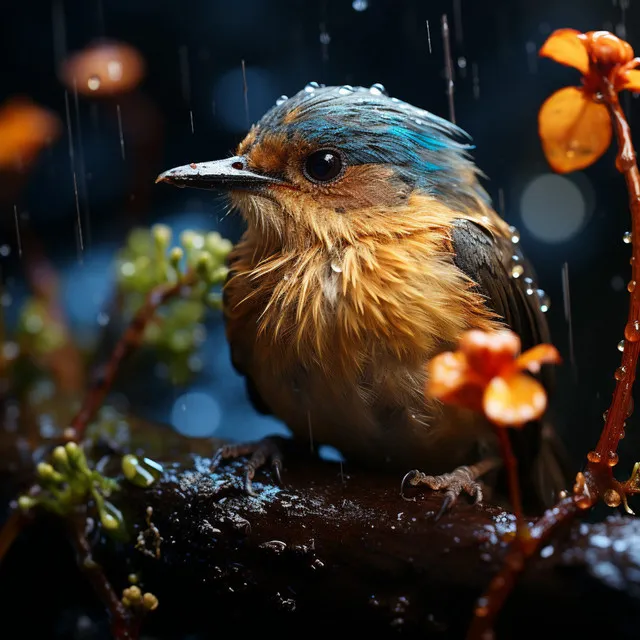 Pájaros De La Lluvia En La Serenata De La Naturaleza