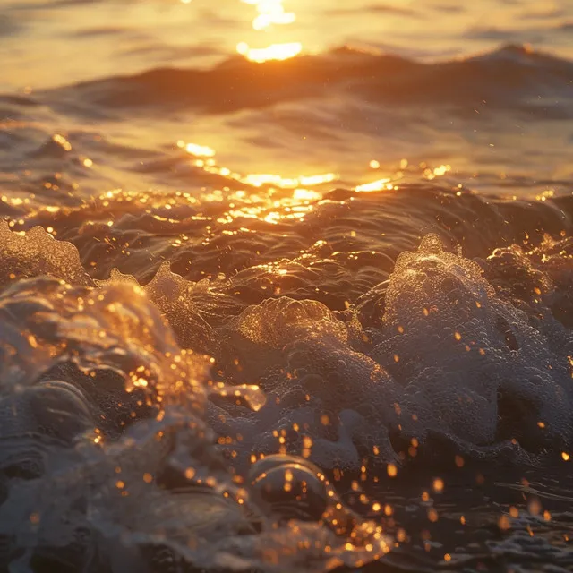 Olas En Armonía Con El Océano En Una Mezcla