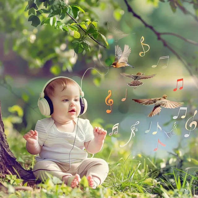 Binaural Baby’s Creek: Birds and Nature Melodies - 92 88 Hz