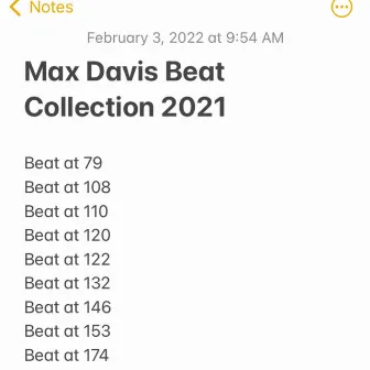 Max Davis Beat Collection 2021 by Max Davis