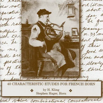 40 Characteristic Etudes for French Horns by Henri Kling