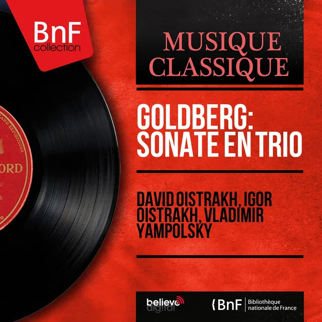 Goldberg: Sonate en trio (Formerly Attributed to Johann Sebastian Bach as BWV 1037, Mono Version)