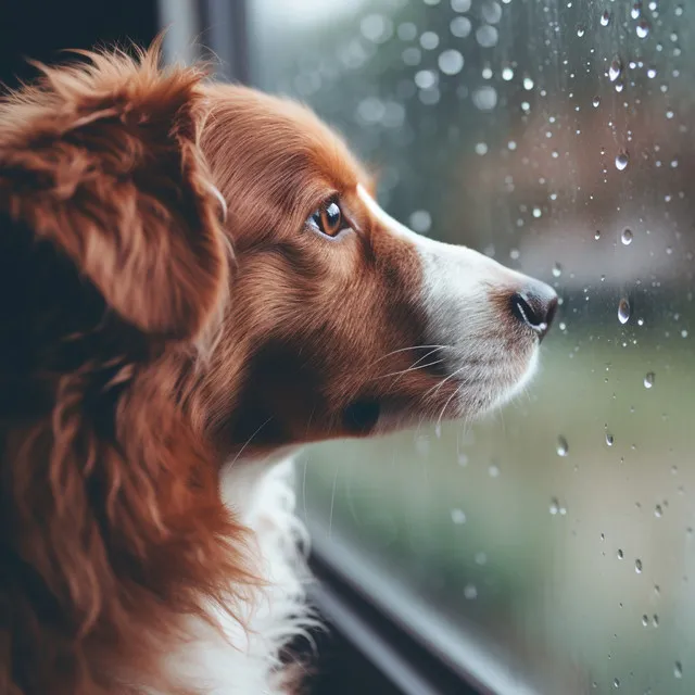 Patitas En La Serenidad De La Lluvia: Melodías Calmantes Para Caninos