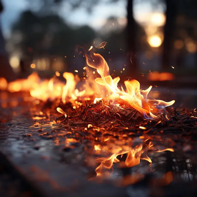 Trabajo En Serenidad Junto Al Fuego