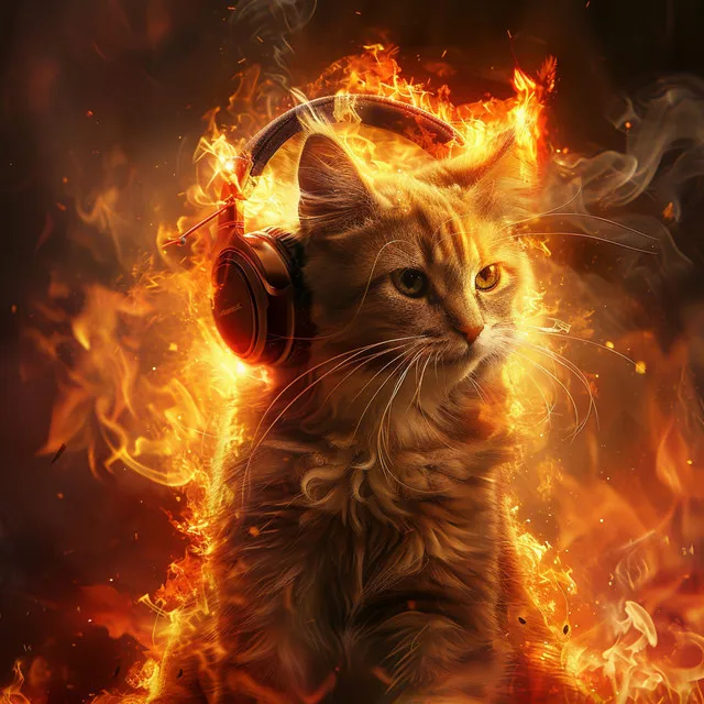 Feline Fire Harmony